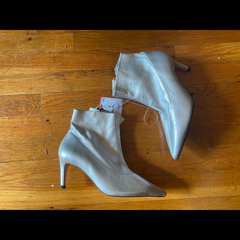 Zara Silver Boots
